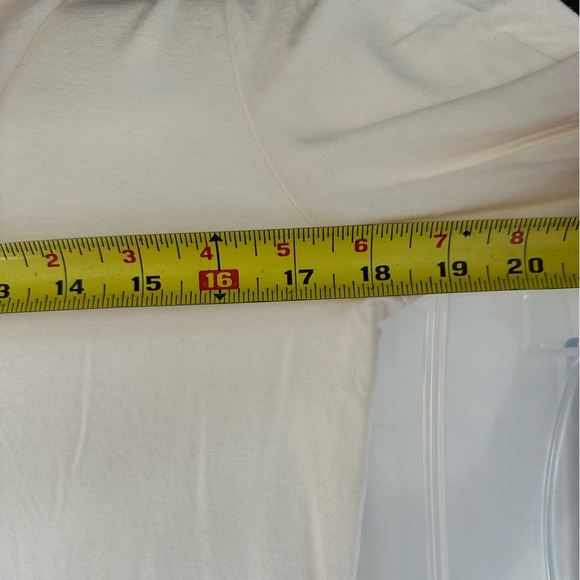 Banana Republic NWOT Long Sleeve Gummy Cowl Neck Cocoon Top Medium Cream Ivory - Picture 9 of 15